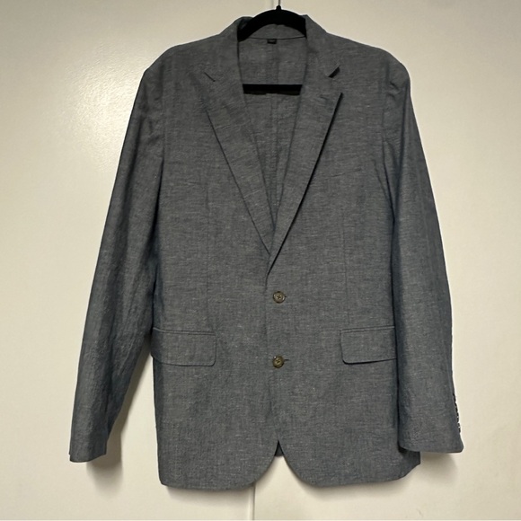 J.Crew Ludlow Slim-fit Unstructured Suit Jacket in Cotton-linen 40R - Picture 2 of 8